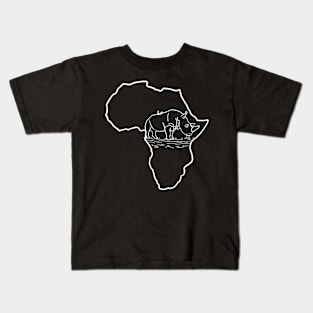 Rhino in Africa Kids T-Shirt